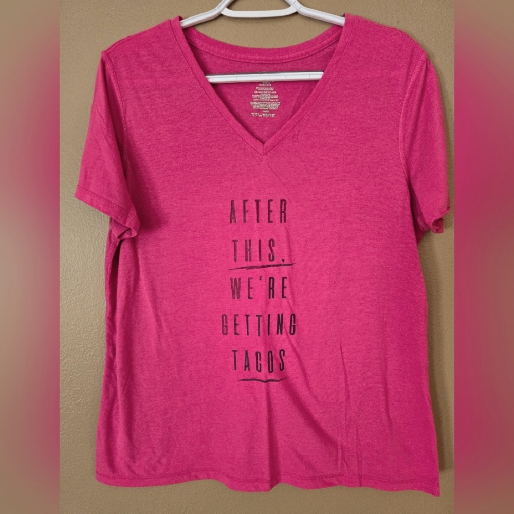 Athletic Works Pink Short Sleeve Tee
